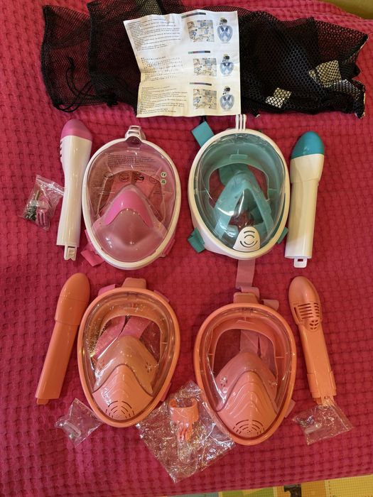 Полнолицевая маска/ маска для плавання на все обличчя