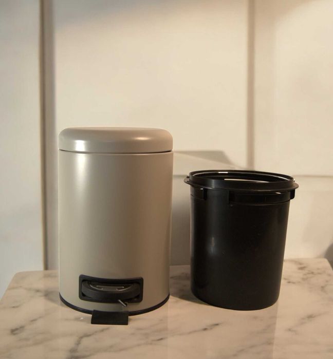 Kosz łazienkowy Wenko Leman Matt 3L beżowy