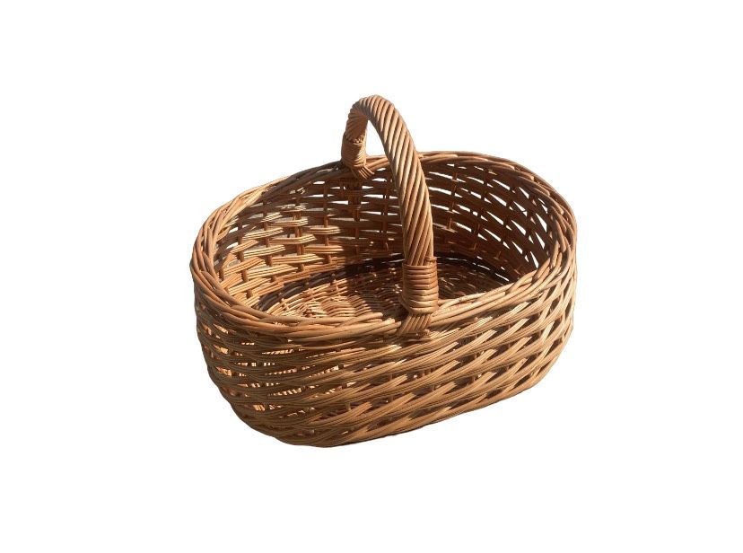 Kosz WIKLINOWY Zakupowy Prezentowy Piknikowy Na Grzyby