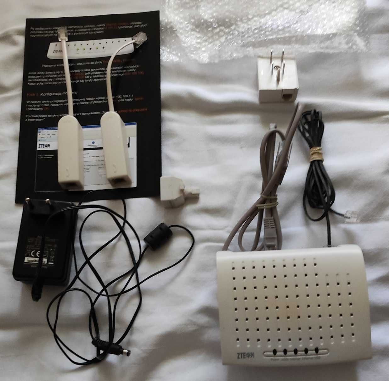 Modem/Bridge/ Router ADSL, ADSL 2+ ZTE ZXDSL 831 ALL combo Annex A LAN
