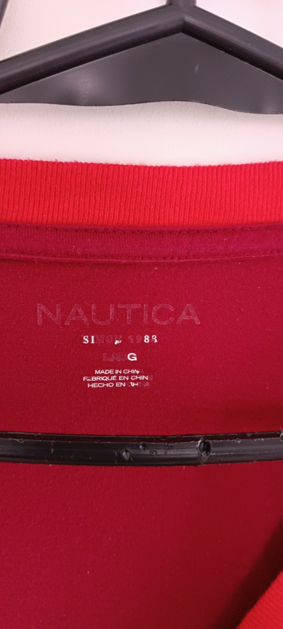 Bluzka bawełniana longsleeve Nautica roz XL