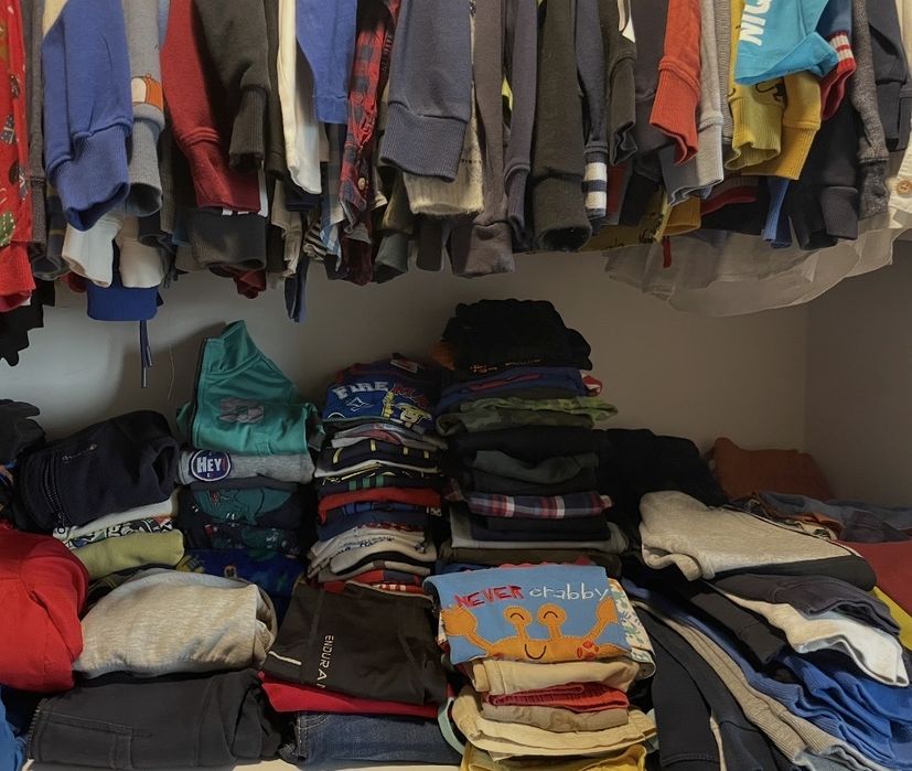 Dyży zestaw 3,4,5lat dla przedszkolaka 98-104, 110cm ubranka i zabawki