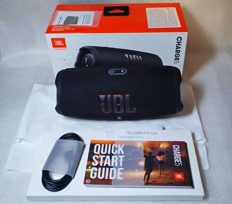 Беспроводная колонка JBL Charge 5 Black Состояние новой