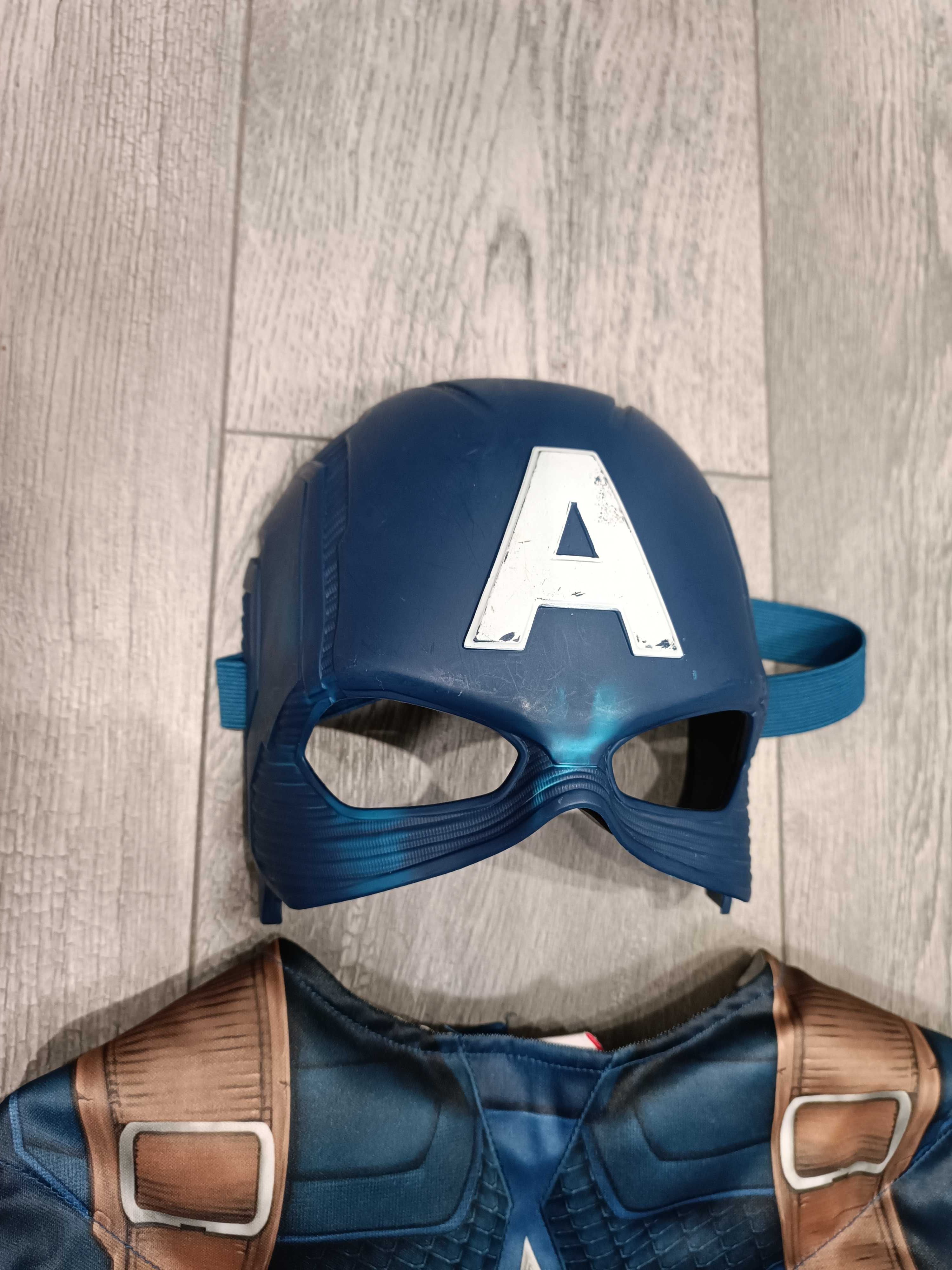 Костюм капітан Америка + маска в ідеальному стані на вік 6-7 років