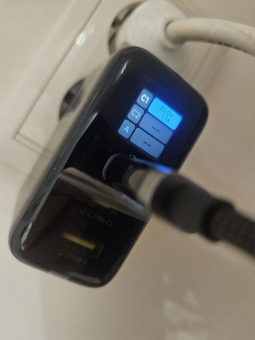 Baseus PicoGo AE21 100w, складна вилка+дисплей,  зарядний, НОВИНКА