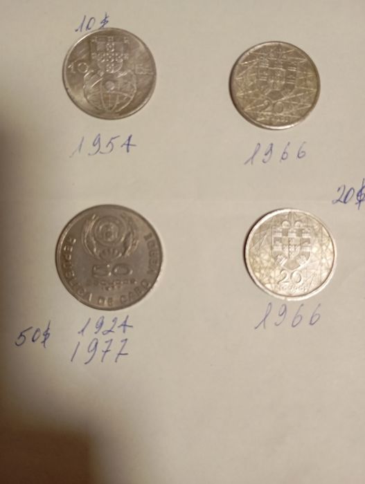 Moedas antigas,bom estado