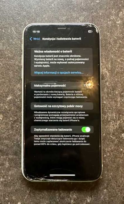 Iphone 11 bateria 77%