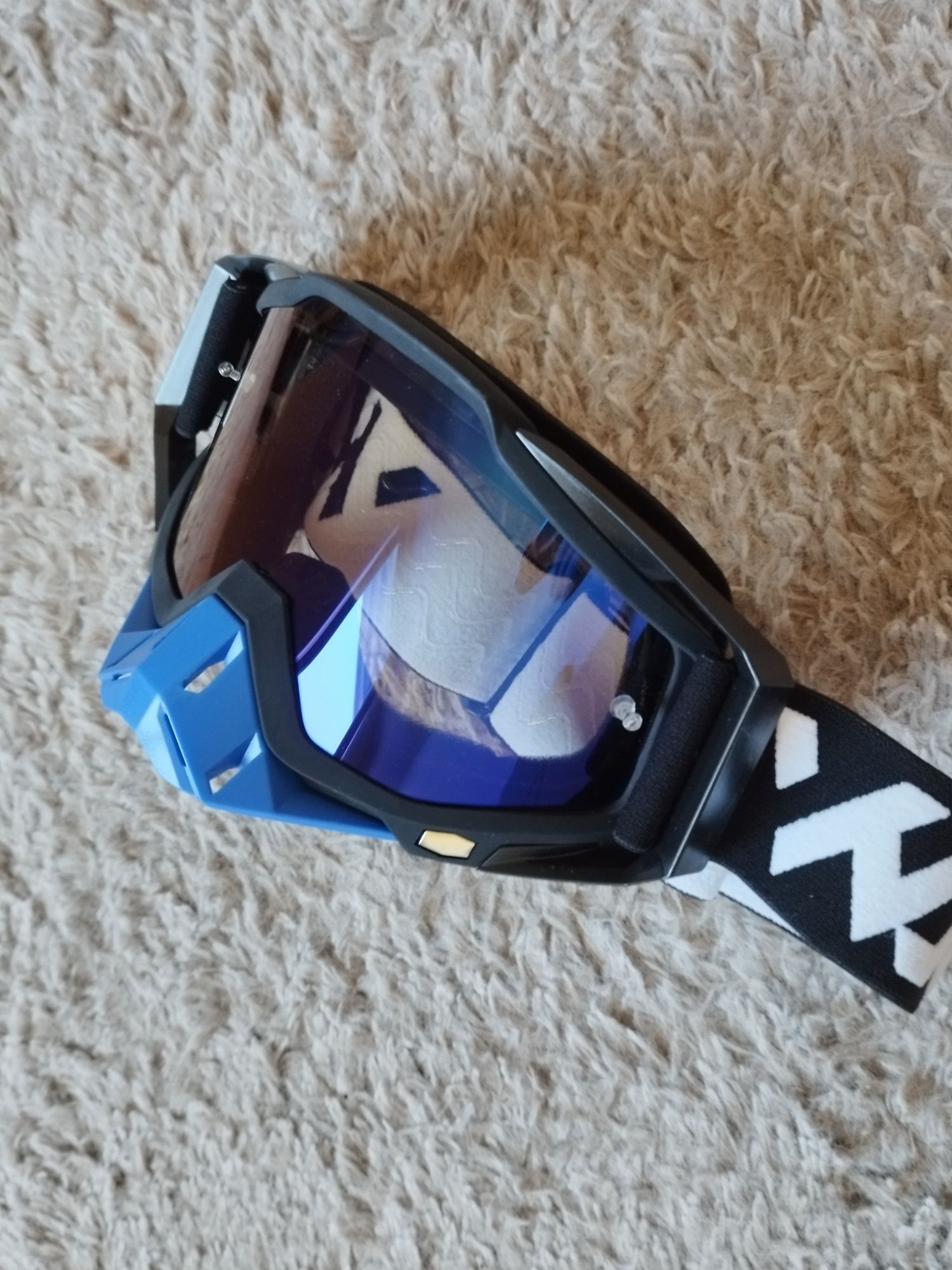 Okulary google Gogle Cross Enduro Quad motor Do kasku typu Cross WJL