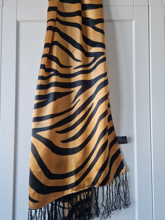 Яскравий Тигровий шалик, штучний шовк