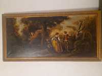 Duzy Hiszpański obraz olejny 140 x 70 cm