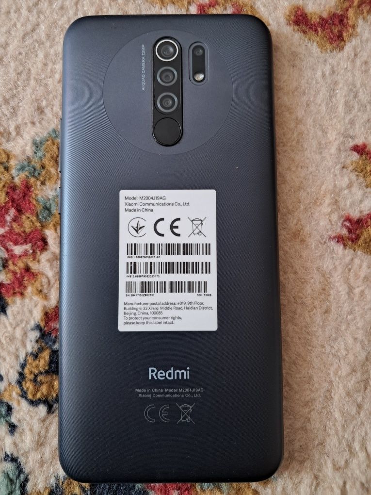 Redmi 9 Garbon Grey 3gb ram 32gb rom