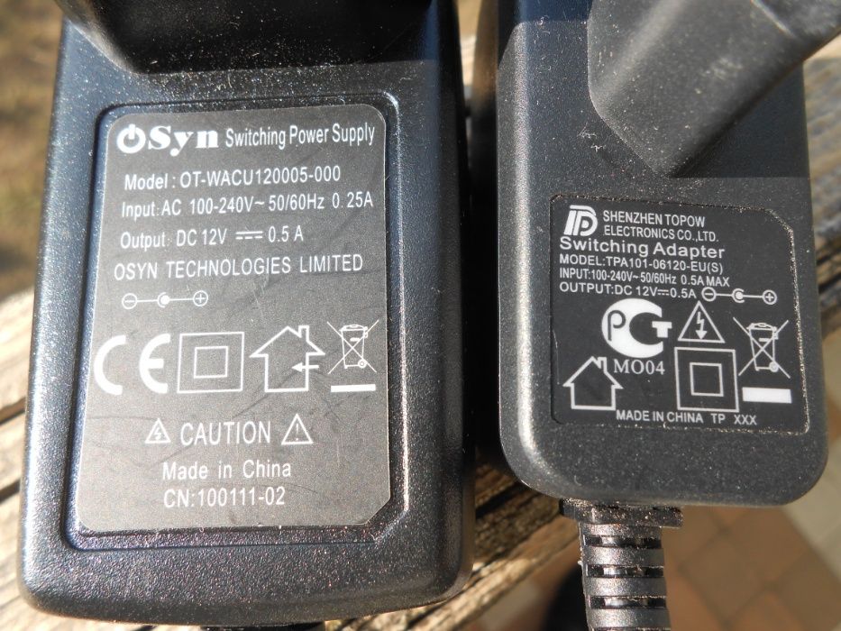 Блоки питания (Адаптеры) 12 В; 0,5 А