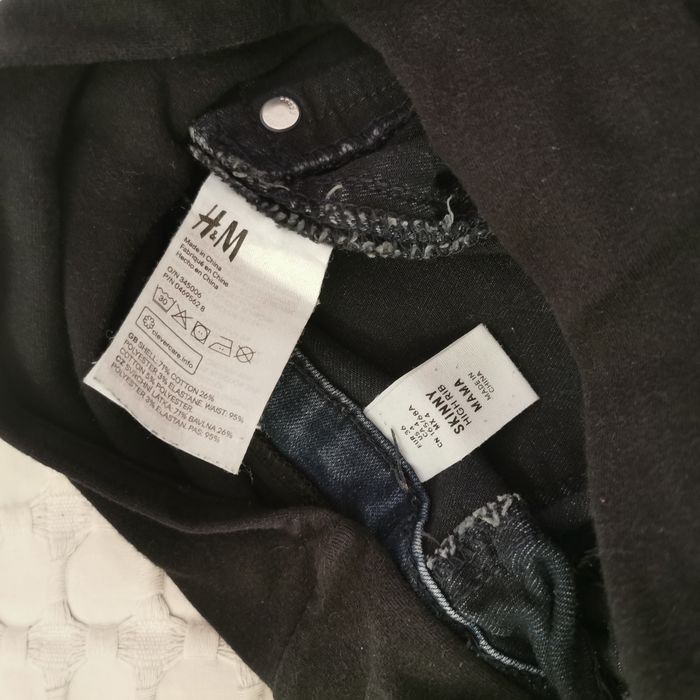 Spodnie ciążowe granatowe/niebieskie H&M MAMA, rozm. 36