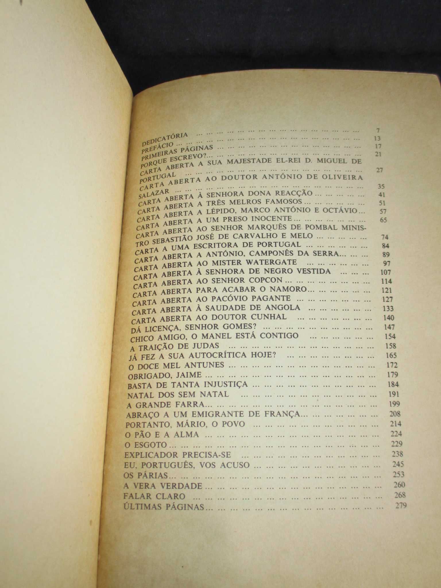 Livro Crónicas e Cartas de Manuel de Portugal 1975
