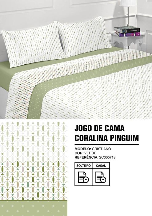 Lençóis coralina casal capa 160x2m