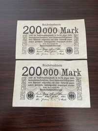 Banknoty kolekcjonerskie 200 000 Marek 1923r