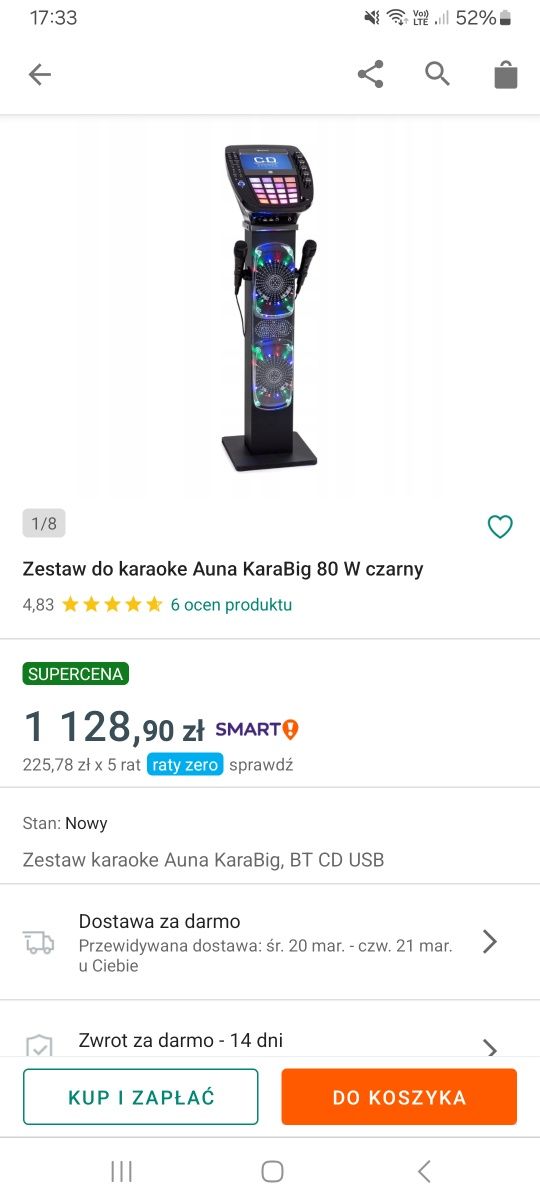 Głośnik karaoke bluetooth
