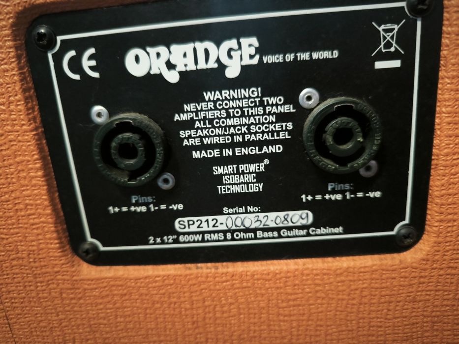 Coluna Orange600w +  amplificador GK RB400