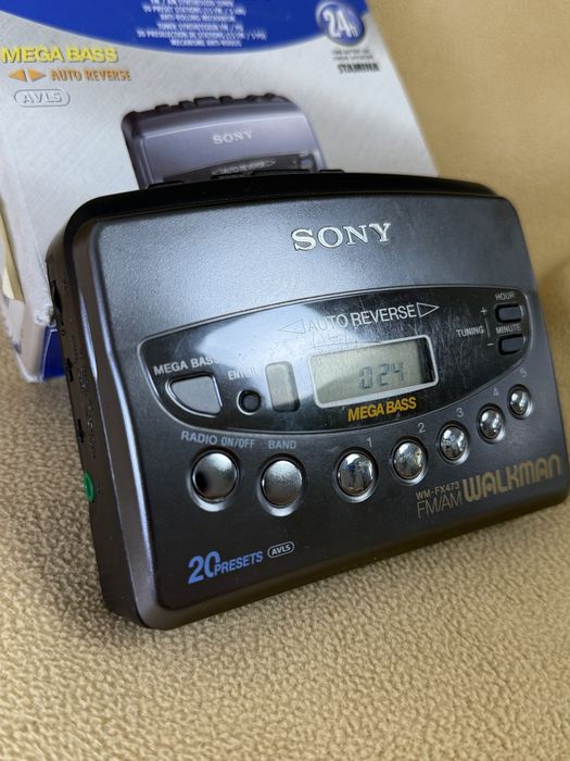 Walkman Walan FX473 z oryginalnym pudełkiem – retro radio-kasetowy