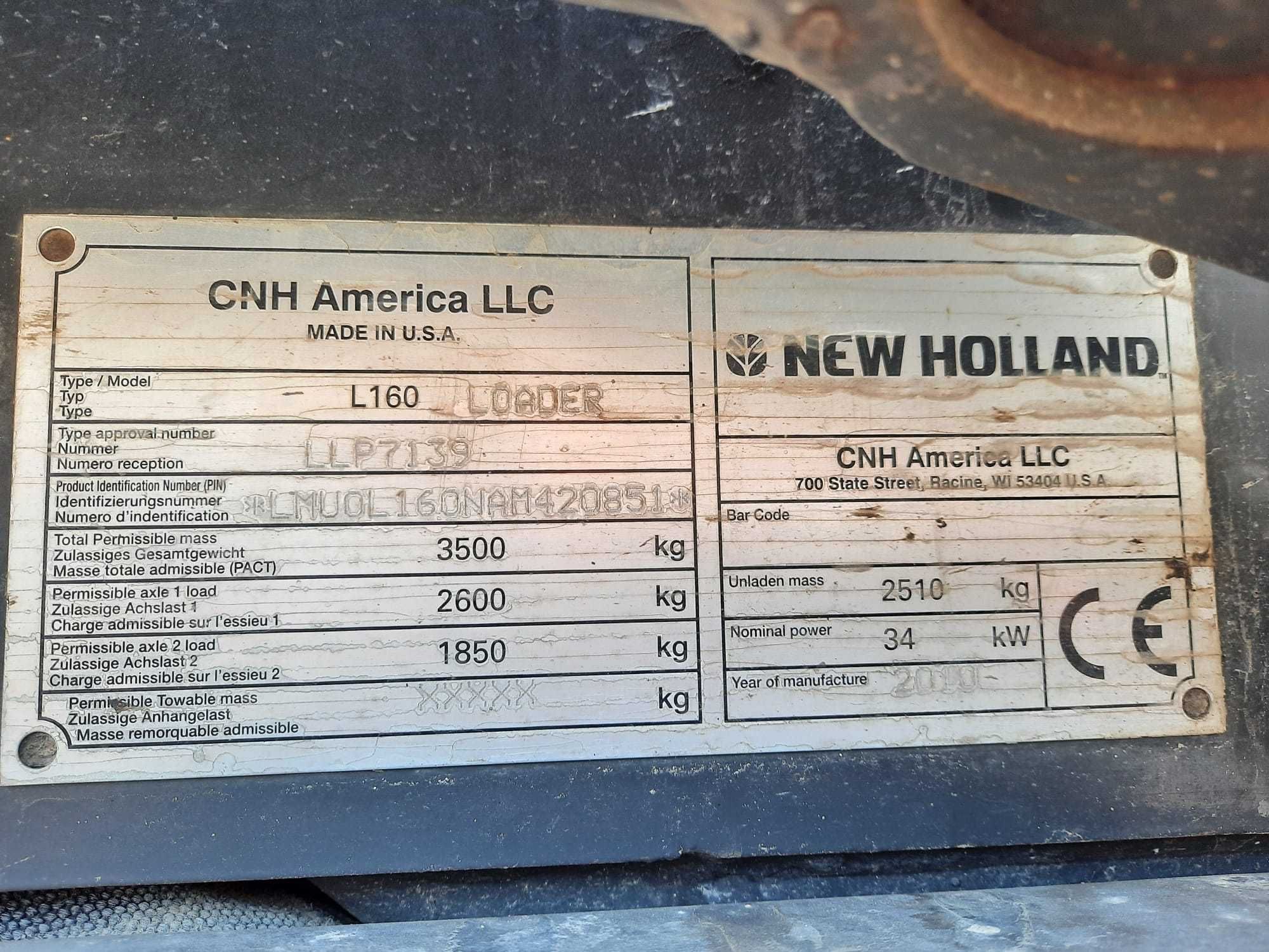 Pá Carregadora New Holland L160