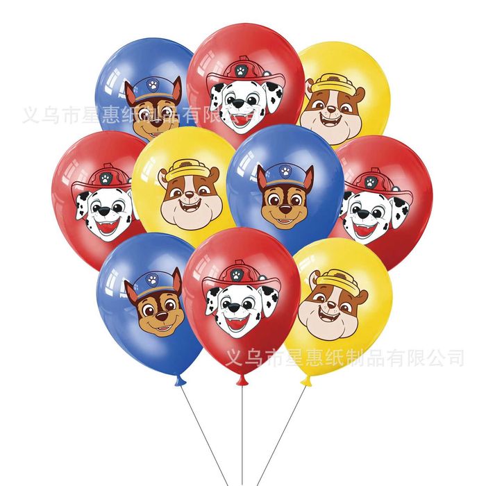 Psi Patrol-Paw Patrol- balon lateks,zestaw 12 szt.Urodziny.