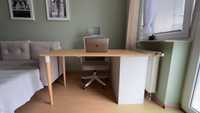 biurko ANFALLARE / HILVER i komoda ALEX Ikea | idealny stan 140 x 65
