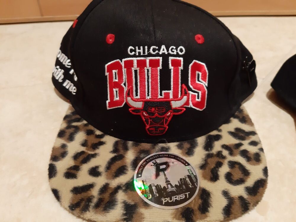 Chapéu chicago Bulls de pala vermelha