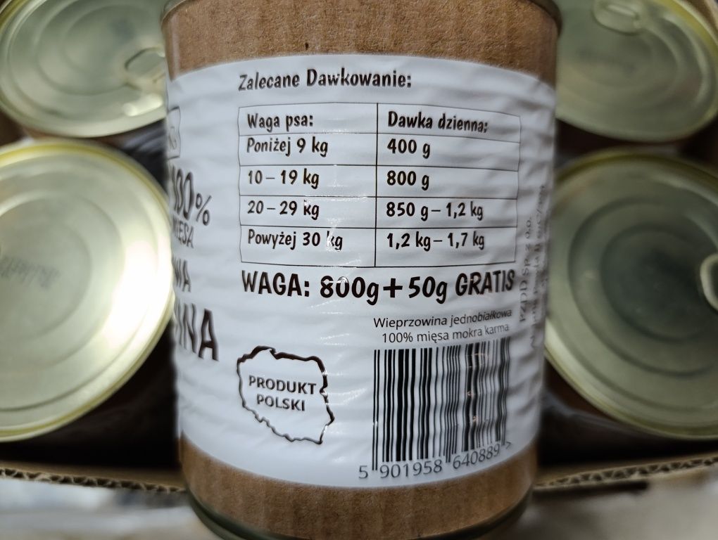 Doctor Dog wieprzowina 850g x 3 sztuki