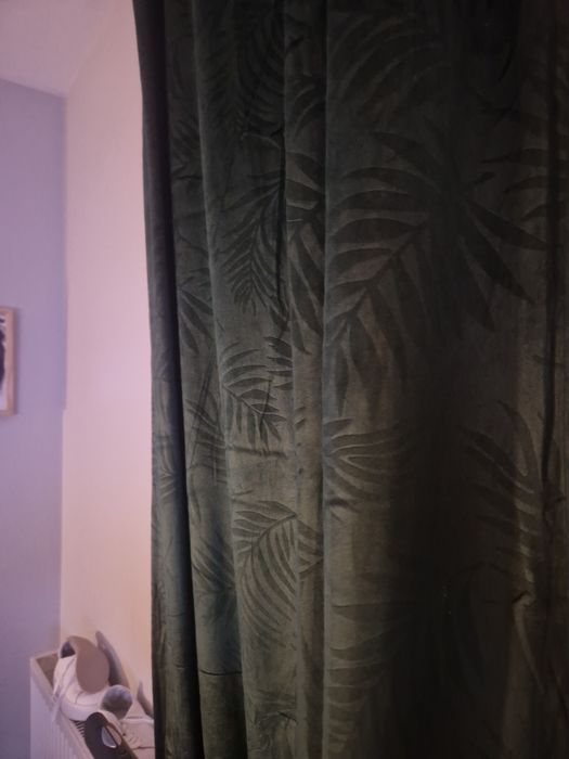 Zasłony kolor butelkowa zieleń