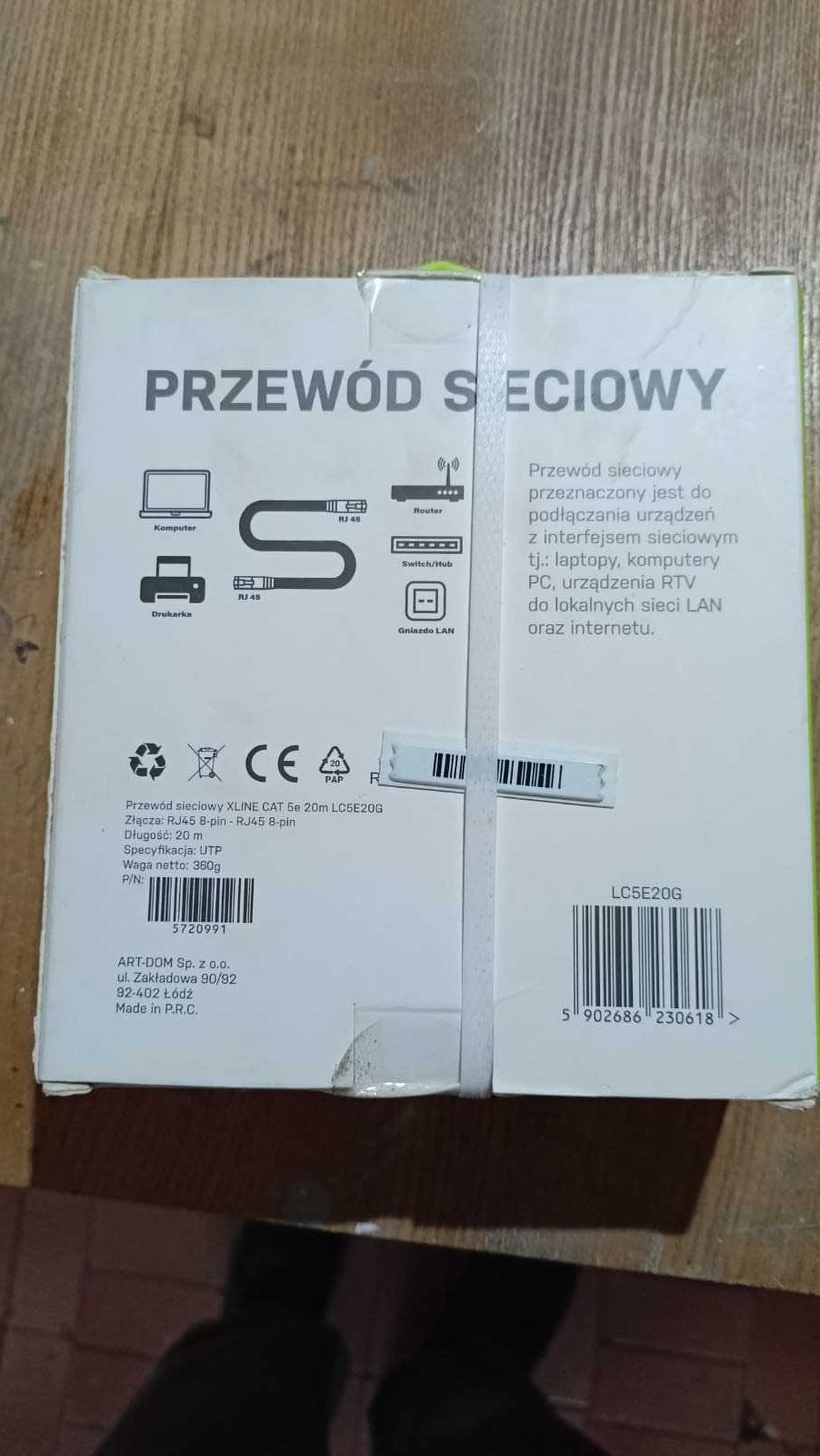 Przewód sieciowy X Line 100 Mbps 20 m