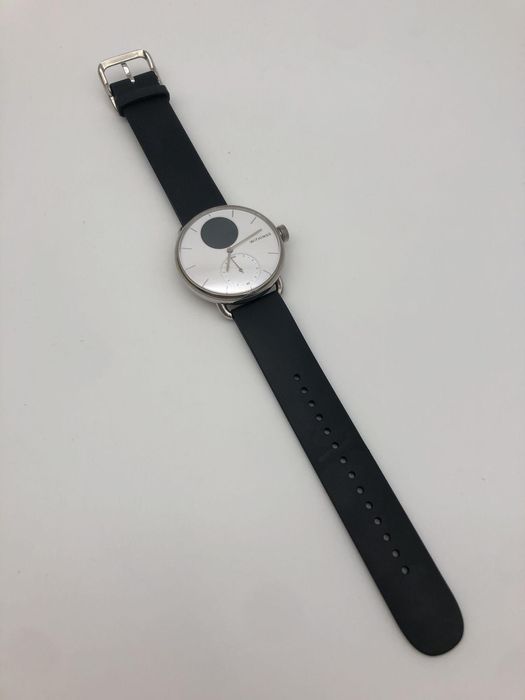 Withings Scanwatch hybrydowy smartwatch EKG tętno SpO2 sen 38mm biała