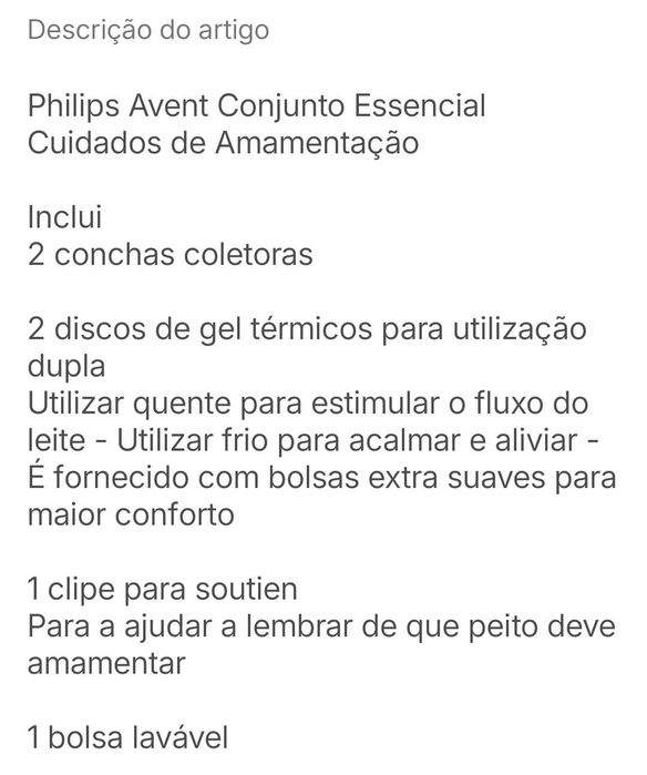 Kit de amamentação Philips Avent