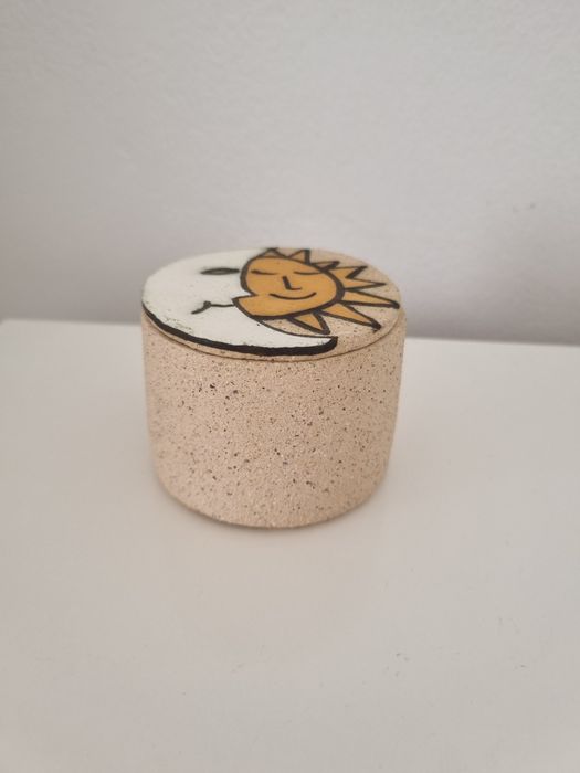 Caixa artesanal lua e sol