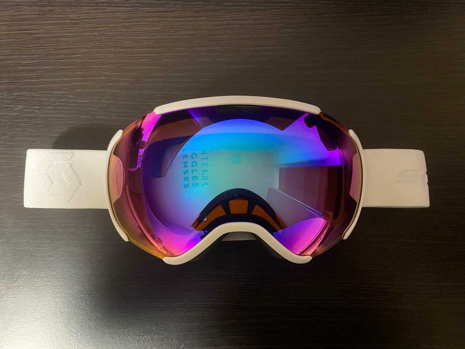 Нова Лижна Маска Scott Faze II white / Enhancer Red Chrome Cat. S2