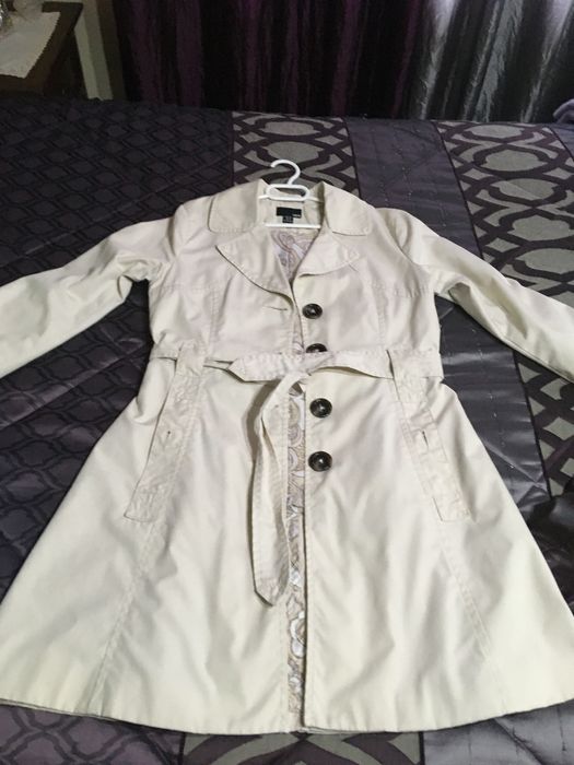 Gabardina bege senhora
