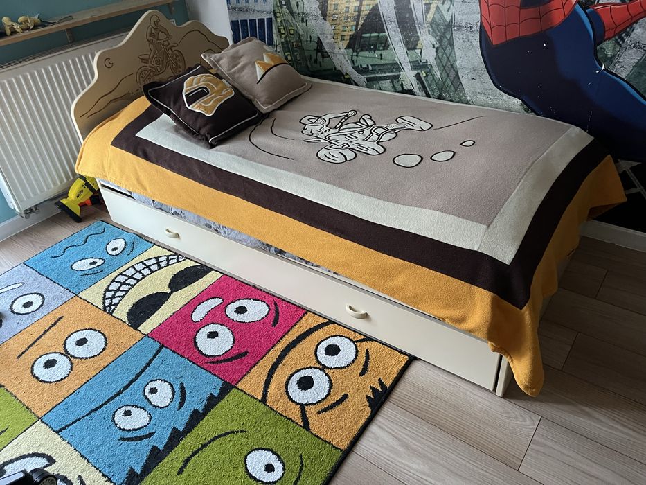 Łóżko Meblik DAKAR 190x90 + półka ścienna