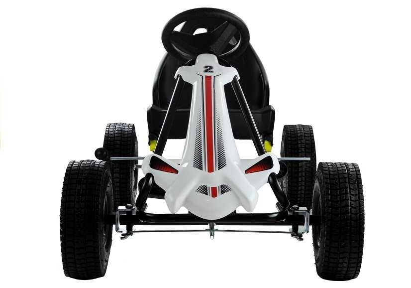 Gokart Czarny Monster Na Pedały Pompowane Koła/TYLKO WYSYŁKA