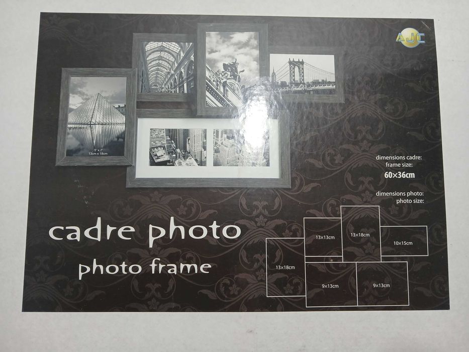 Molduras de parede em cinzento - De 6 fotografias - novo