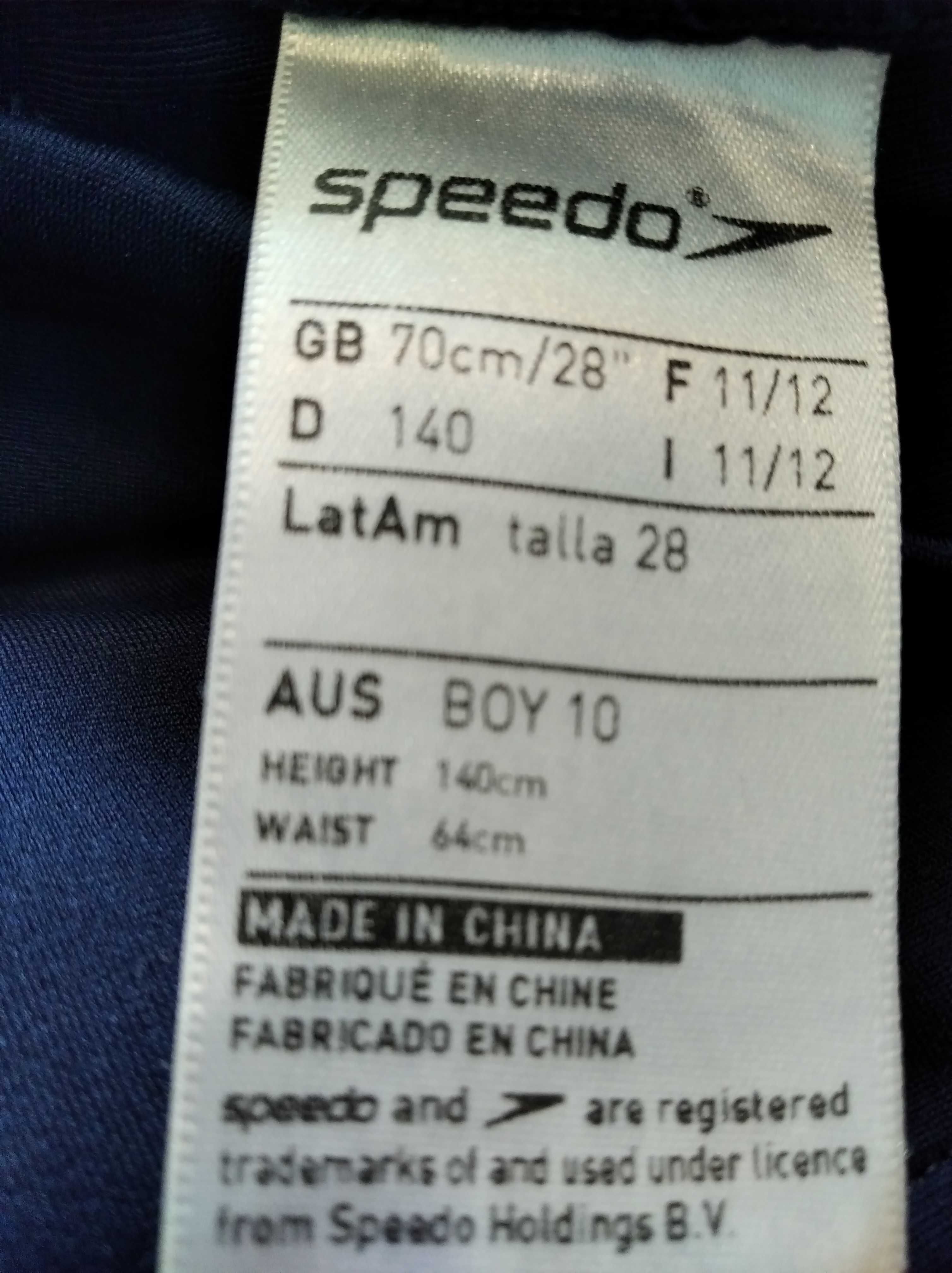 Kąpielówki pływackie kąpielowe Speedo 28" 140 na 10 lat