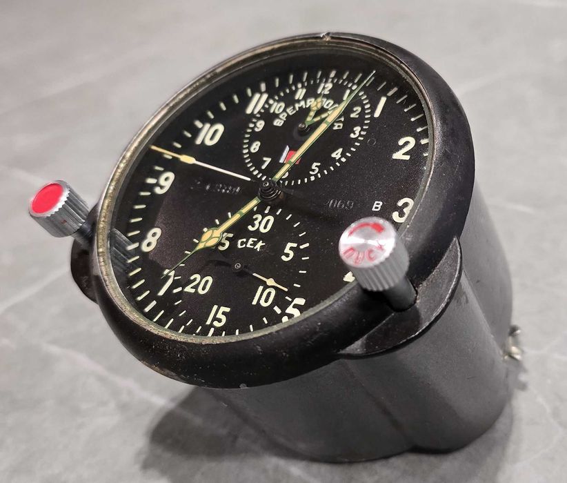 Zegar lotniczy ACzS - 1M - produkcja ZSRR