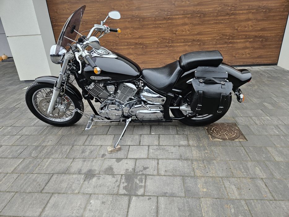 Yamaha Drag Star 1100 cm3 2003r, 33 tys.km SAKWY, Film 4k, Transport