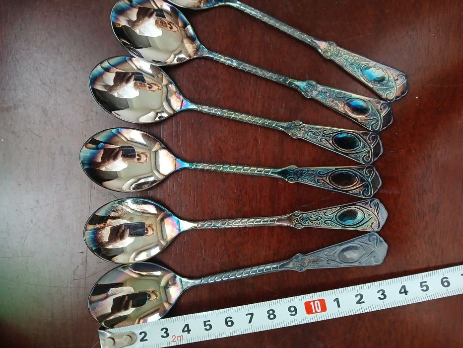 Jubiler PRL nieużywane łyżeczki do herbaty oryginalne pudełko