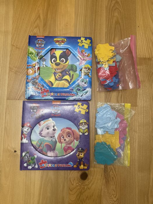 Książki z puzzlami Psi Patrol