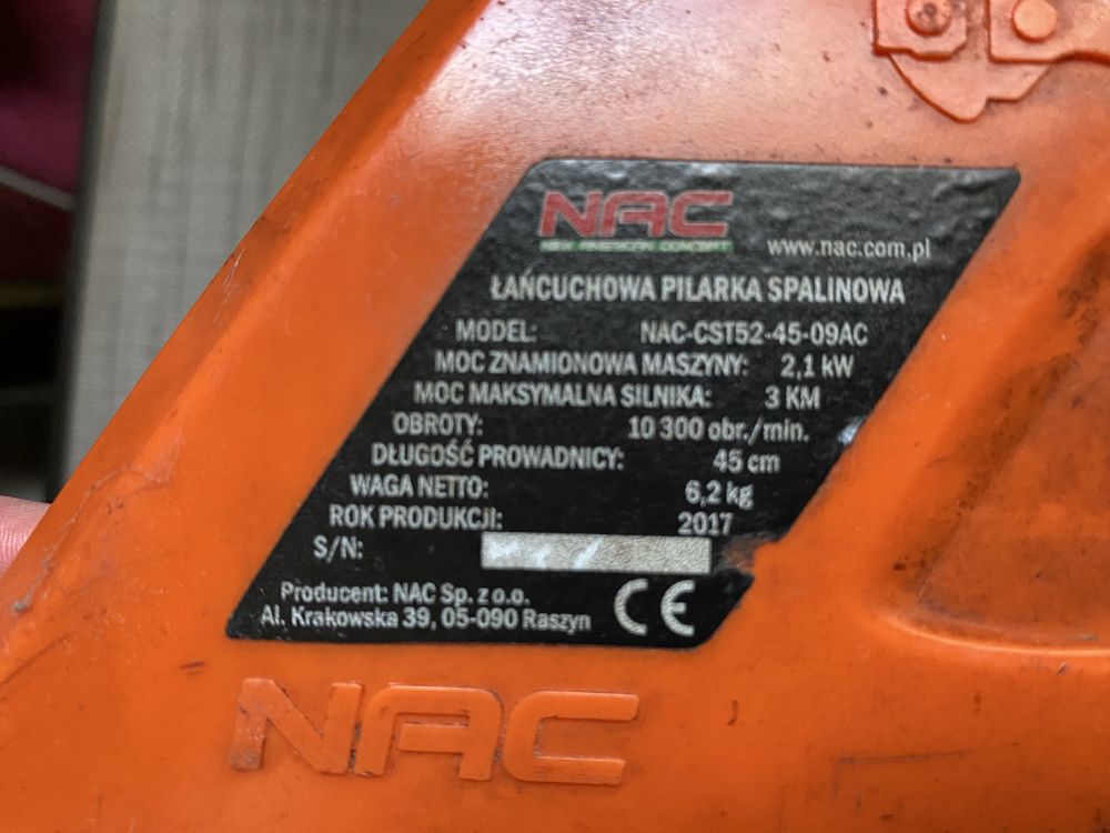 Piła spalinowa NAC CST52-45-09AC osłona, pokrywa
