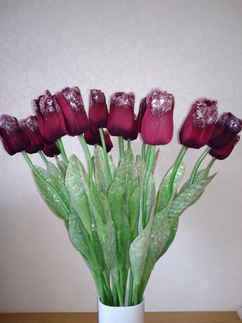 Тюльпаны искусственные дивной красоты Франция