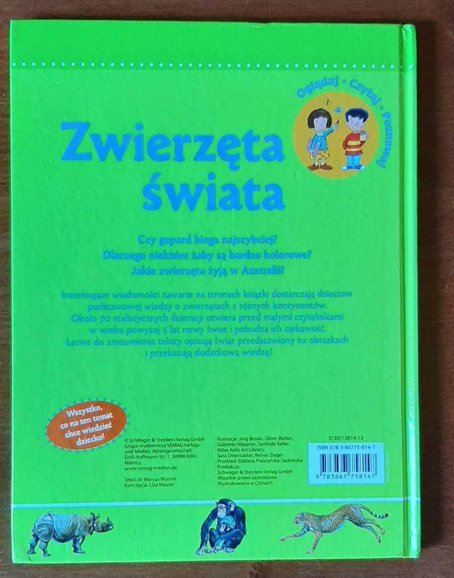 Zwierzęta świata - dziecko poznaje świat / książka dla dzieci