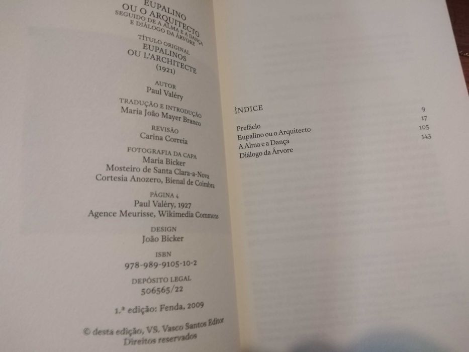 Paul Valéry - Eupalino ou O Arquitecto