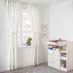 Zasłona z wiązaniem w IKEA 80zł  2szt w kropki/biały 120x300 zasłony