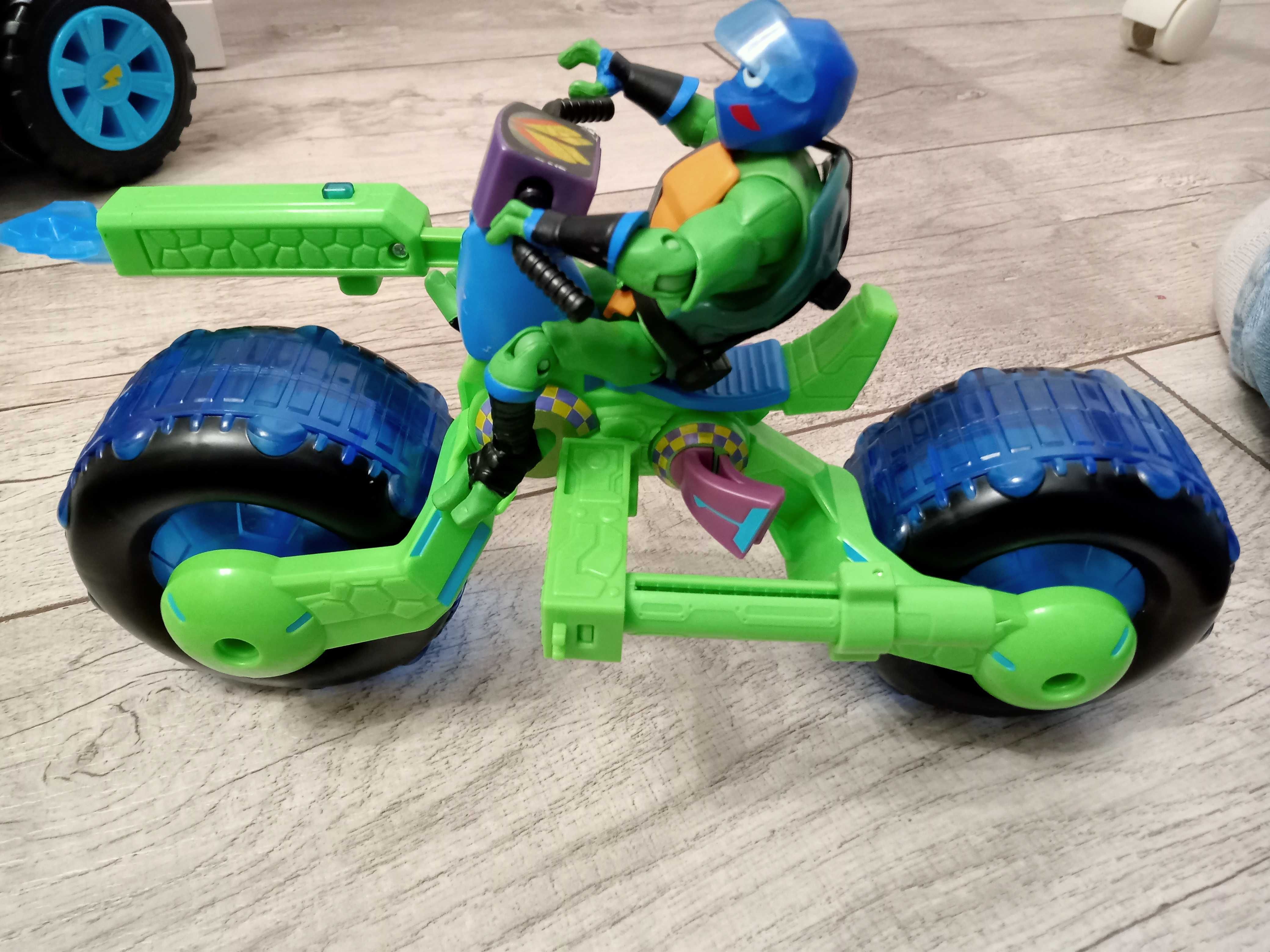 Wojownicze żółwie ninja motocykl Shell Hog Leinardo
