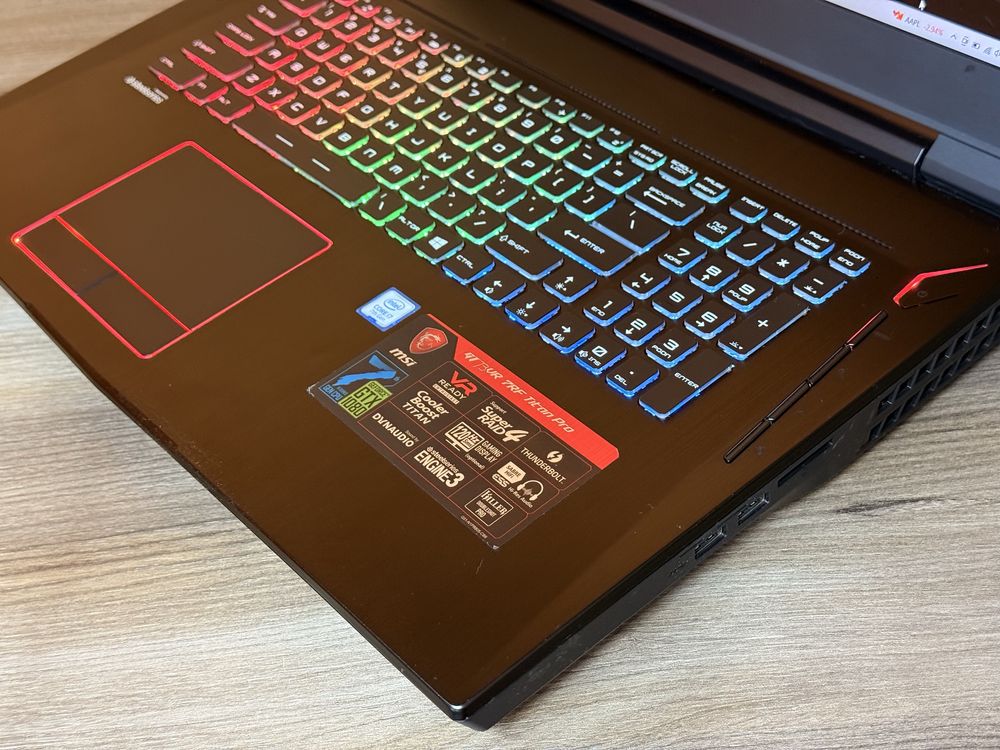 ТОП MSI TITAN GT73(i7/GTX1080 8GB/16DDR4/256+1TB/17.3 120hz/пломба)